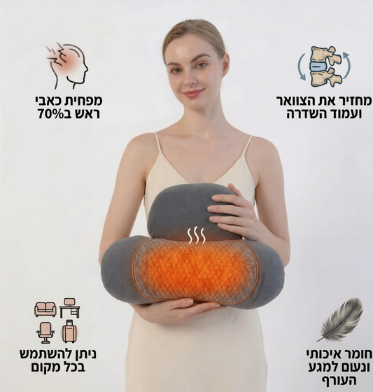 ™BACKORA - כרית מסאג' חשמלית לכאבי צוואר